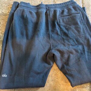 GENUINE ALO YOGA THICK MENS GRAY JOGGERS SWEAT PANTS LARGE